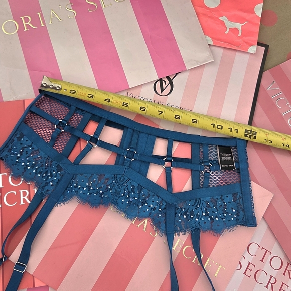 Victoria's Secret VTG Very Sexy Limited Edition Blue Rhinestone Lingerie Set NWT - Picture 11 of 16